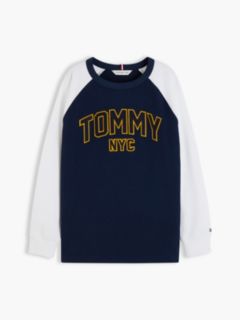 Kids' Raglan Tommy NYC Logo T-Shirt — Vibrant Blue 5