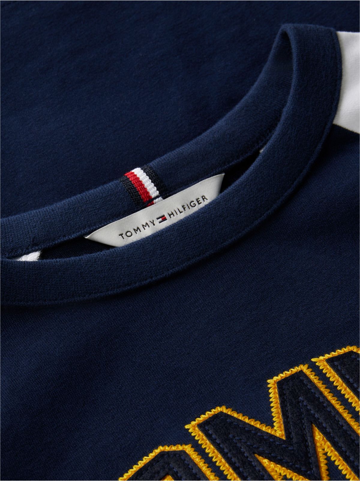 Kids' Raglan Tommy NYC Logo T-Shirt — Vibrant Blue