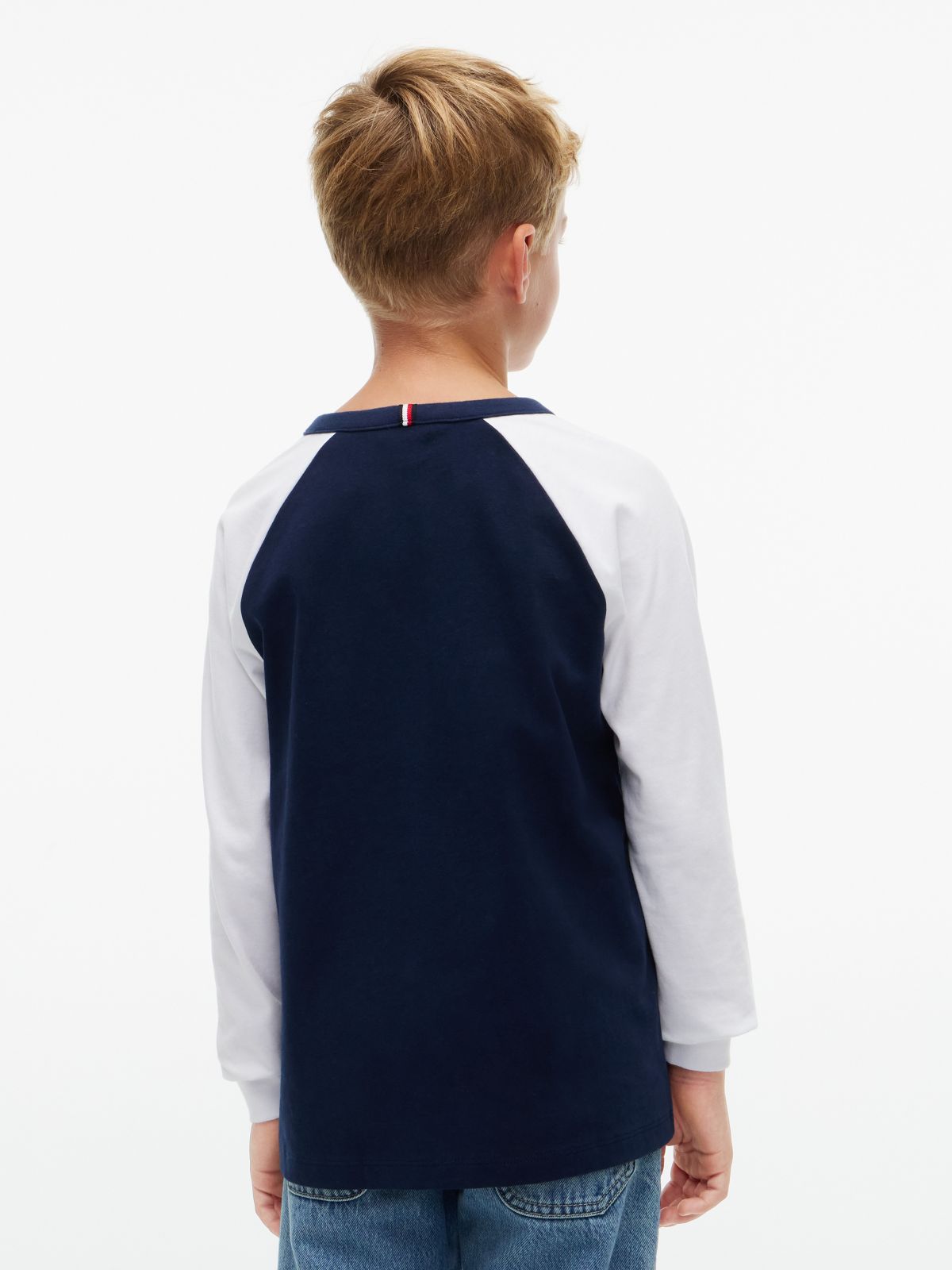 Kids' Raglan Tommy NYC Logo T-Shirt — Vibrant Blue