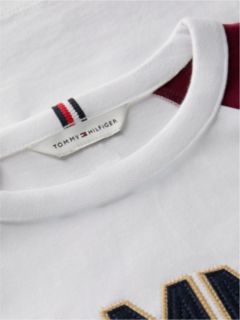 Kids' Raglan Tommy NYC Logo T-Shirt — White 6
