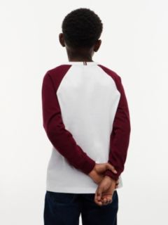 Kids' Raglan Tommy NYC Logo T-Shirt — White 4