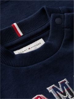 Kids' Logo T-Shirt — Navy Blue Plaid 6