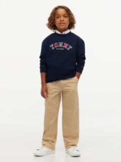 Kids' Logo T-Shirt — Navy Blue Plaid 2