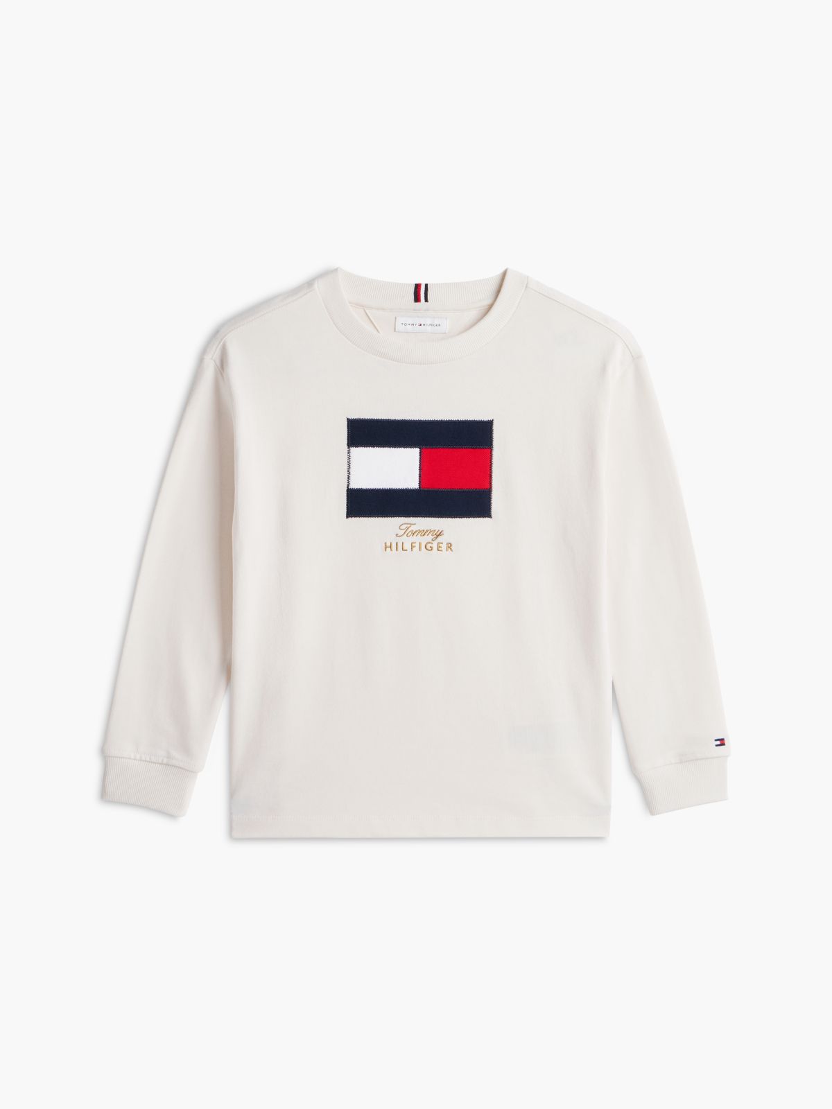 Kids' Logo T-Shirt — Ivory Plaid