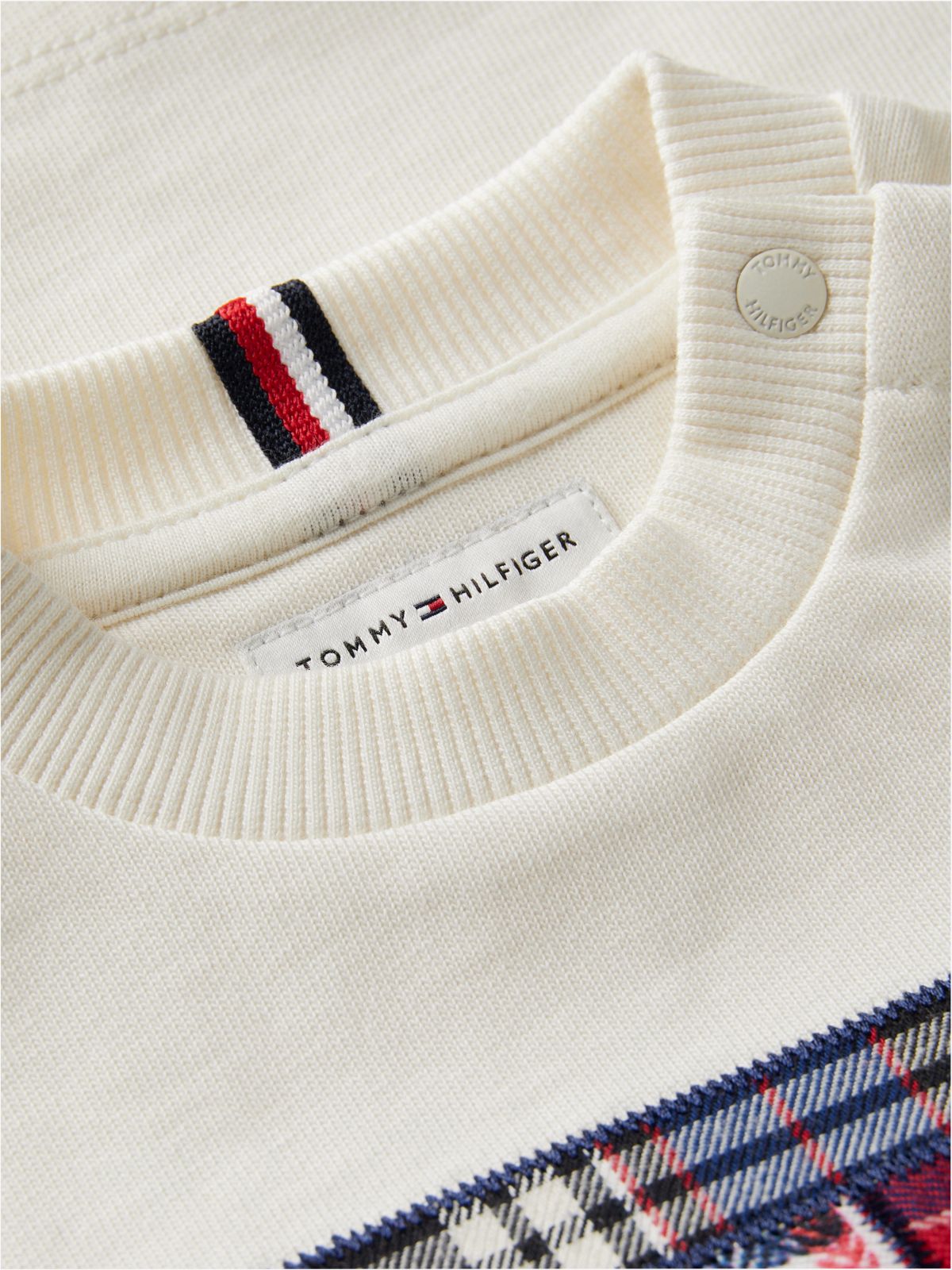 Kids' Logo T-Shirt — Ivory Plaid