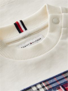 Kids' Logo T-Shirt — Ivory Plaid 6