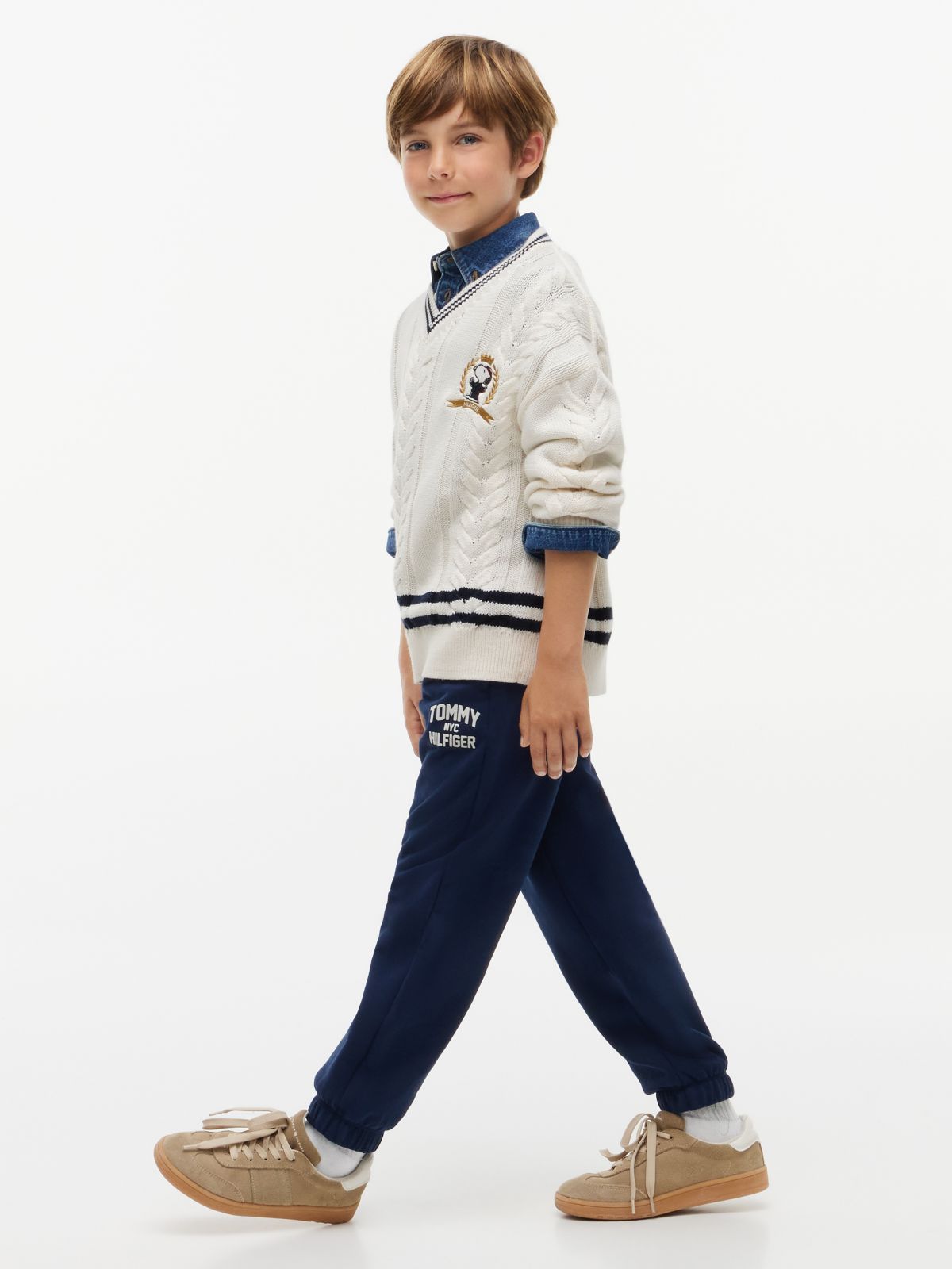 Kids' Tommy NYC Logo Sweatpant — Navy