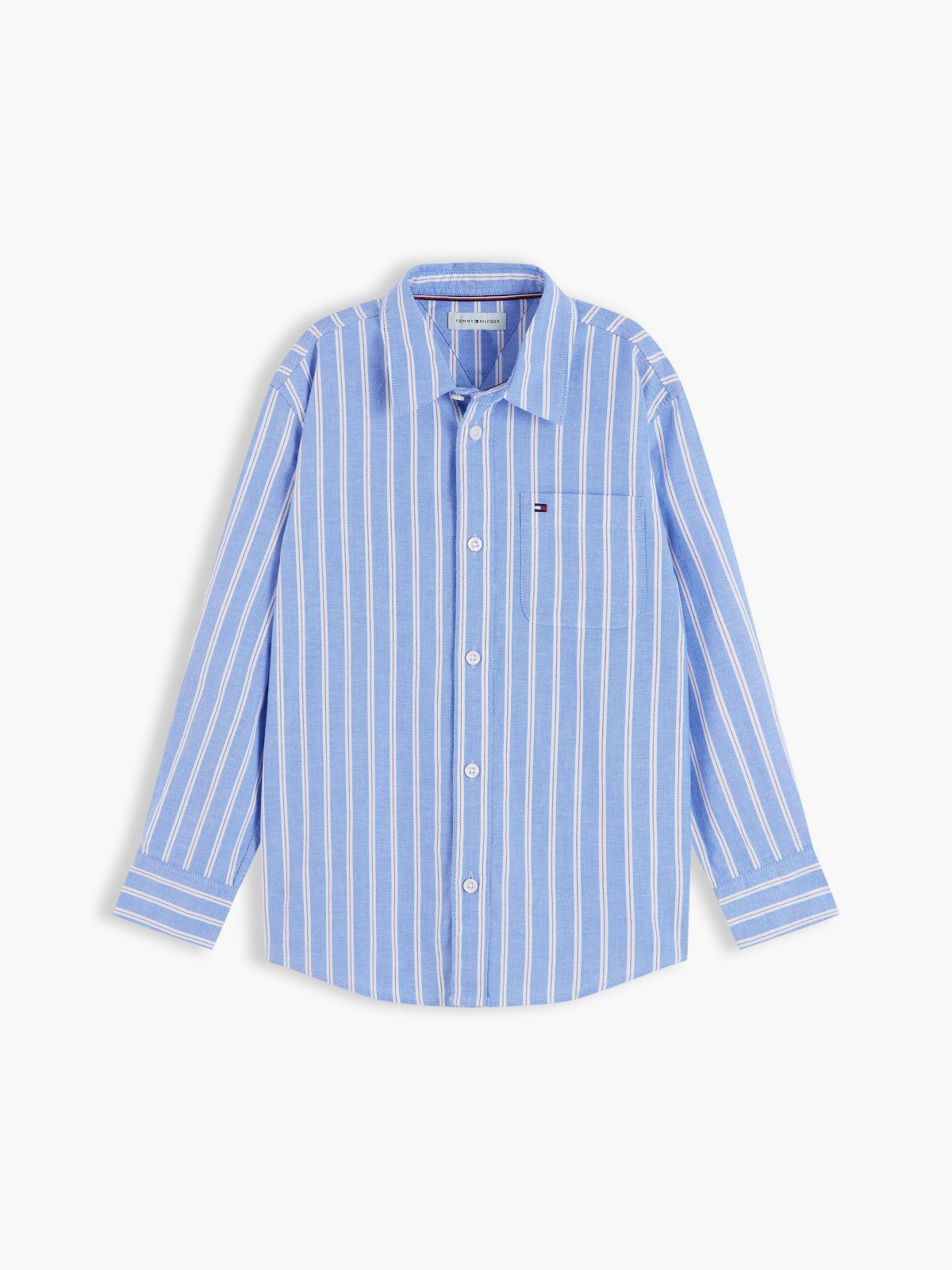 Kids' Striped Stretch Oxford Shirt — Countryside Yellow