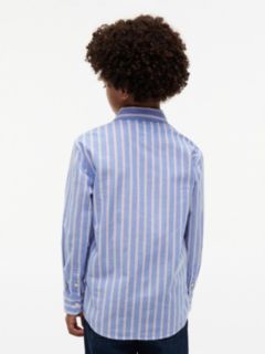 Kids' Striped Stretch Oxford Shirt — Countryside Yellow 4