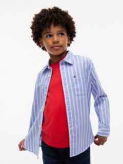 Kids' Striped Stretch Oxford Shirt — Countryside Yellow 1