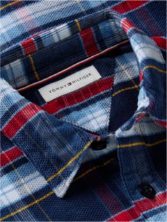 Kids' Tommy Check Corduroy Shirt — Blue 6