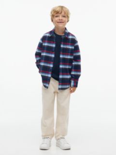 Kids' Tommy Check Corduroy Shirt — Blue 2