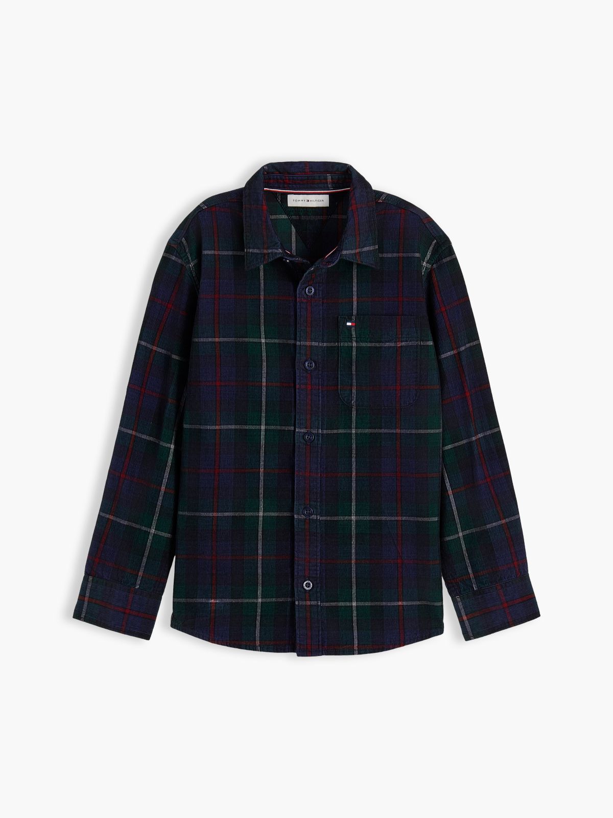 Kids' Tommy Check Corduroy Shirt — Navy Check
