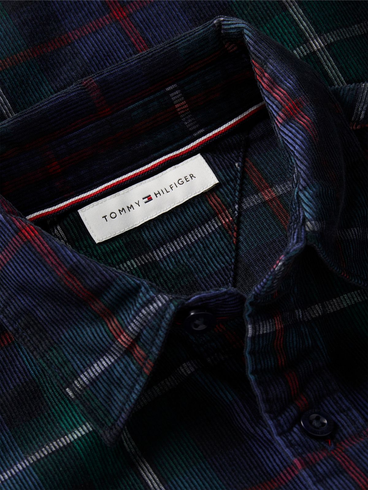 Kids' Tommy Check Corduroy Shirt — Navy Check