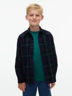 Kids' Tommy Check Corduroy Shirt — Navy Check 1