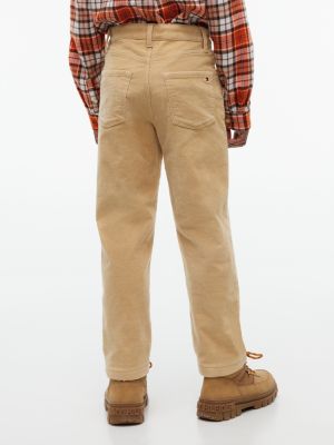 Детские брюки Tommy Hilfiger Relaxed Stretch Corduroy Pant, цвет: Золотой — фото 4