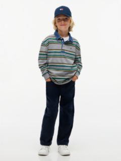 Kids' Relaxed Stretch Corduroy Pant — Navy 2