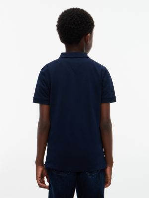 Детские свитеры Tommy Hilfiger Kids' Block Monogram Logo Polo — фото 4