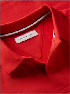 Kids' Block Monogram Logo Polo — Red Glare 6