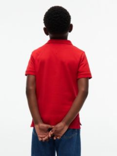 Kids' Block Monogram Logo Polo — Red Glare 4
