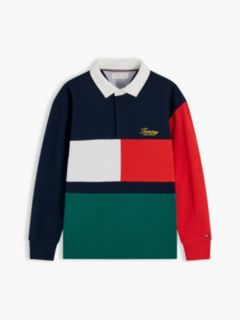 Kids' Logo Colorblock Rugby Polo — Dark Blue 5