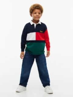 Kids' Logo Colorblock Rugby Polo — Dark Blue 2