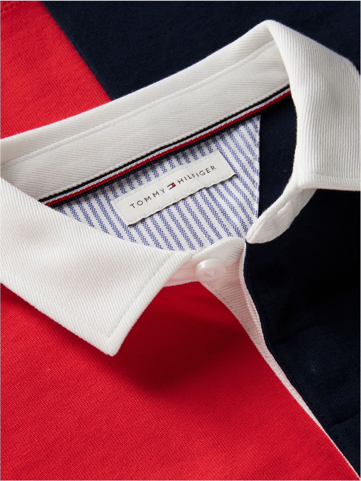 Kids' Logo Colorblock Rugby Polo — Red Glare Blocking