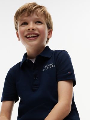 Детские свитеры Tommy Hilfiger Kids' Back Flag Logo Polo — фото 3