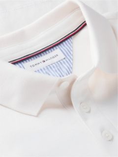 Kids' Back Flag Logo Polo — White 6