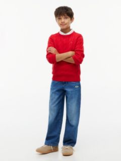 Kids' Hilfiger Logo Baggy Jean — Blue 2