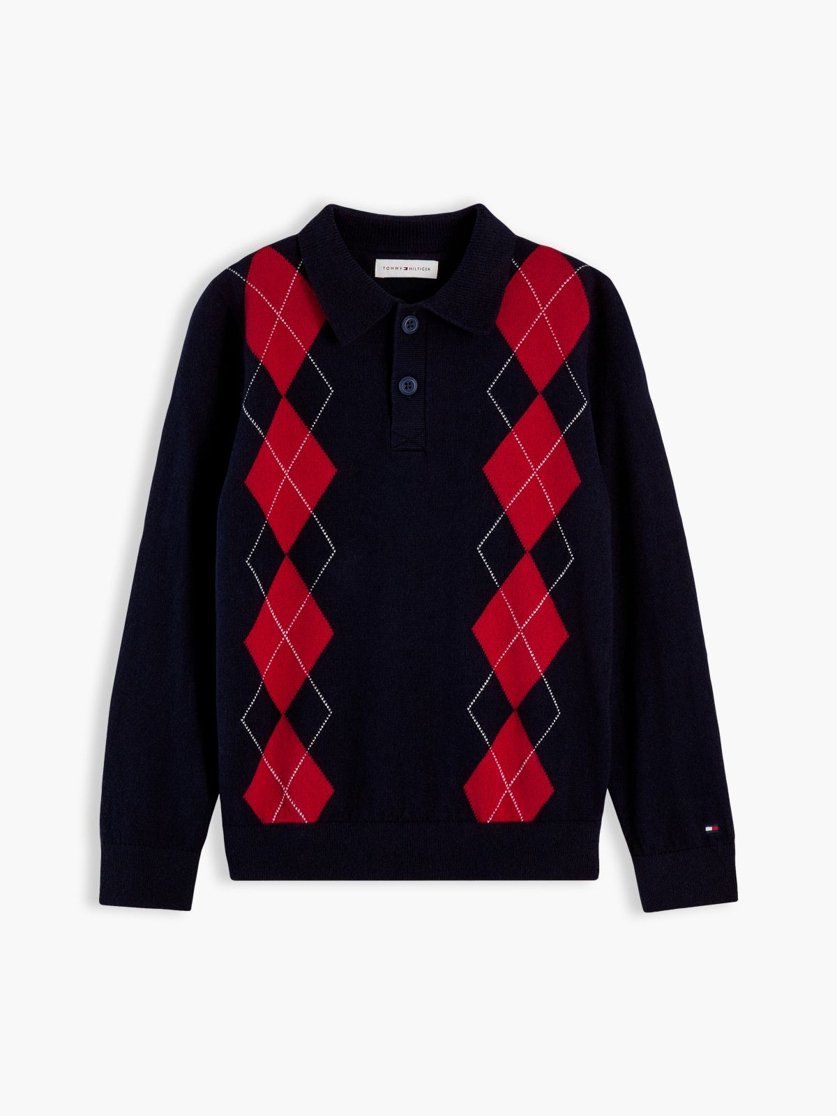 Kids' Cotton-Wool Blend Sweater Polo — Blue