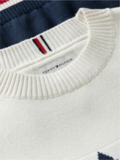 Kids' Fair Isle Crewneck Sweater — Ivory Petal Multi 6