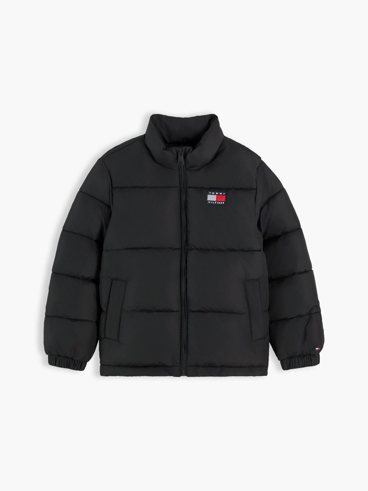 Kids' Water-Resistant Puffer — Black