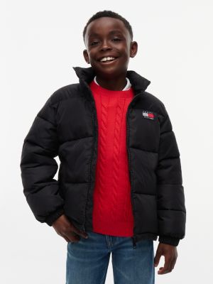 Kids' Water-Resistant Puffer, Black