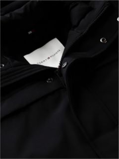 Kids' Water-Resistant Hooded Parka — Black 8