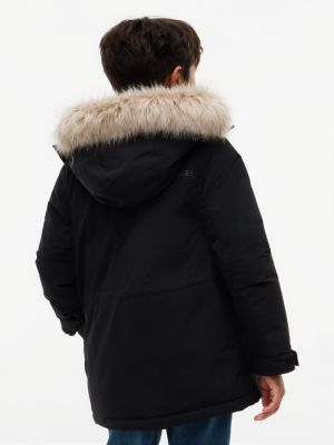 Детская куртка Tommy Hilfiger Water-Resistant Hooded, цвет: Чёрный — фото 6