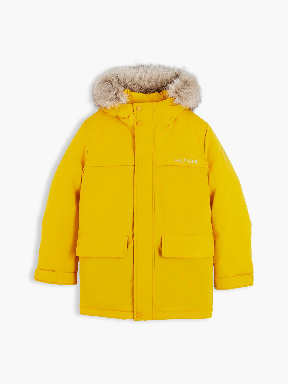 Kids' Water-Resistant Hooded Parka — Countryside Yellow