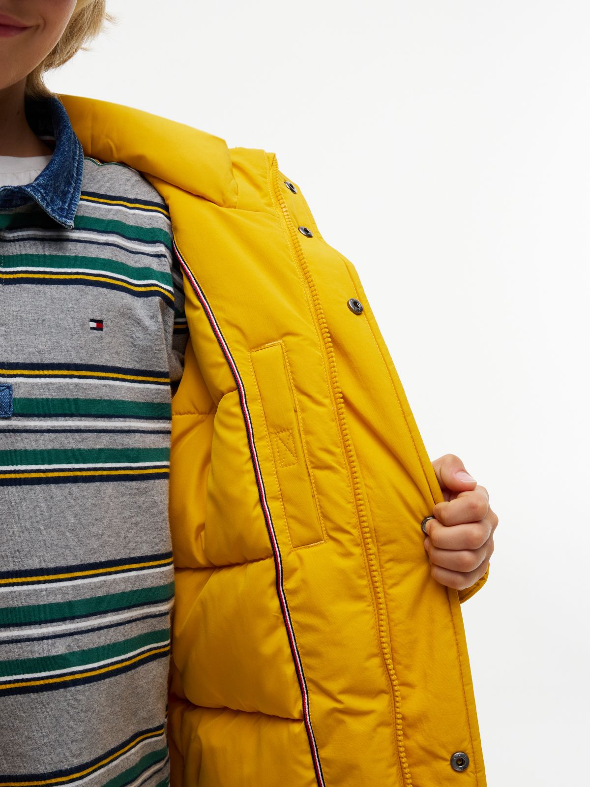 Kids' Water-Resistant Hooded Parka — Countryside Yellow