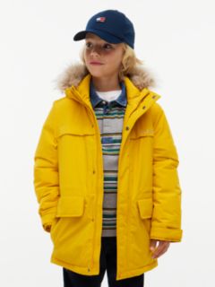 Kids' Water-Resistant Hooded Parka — Countryside Yellow 1