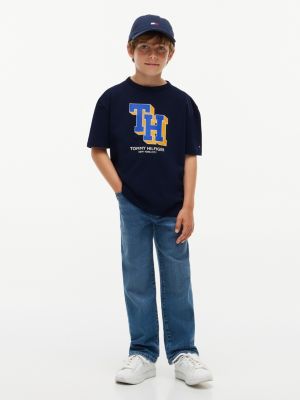 Детские футболки Tommy Hilfiger Kids' Block Monogram Logo T-Shirt — фото 2