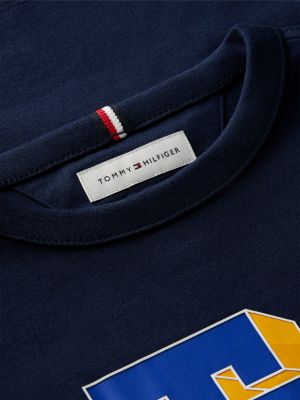 Детские футболки Tommy Hilfiger Kids' Block Monogram Logo T-Shirt — фото 6