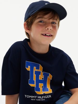 Детские футболки Tommy Hilfiger Kids' Block Monogram Logo T-Shirt — фото 3