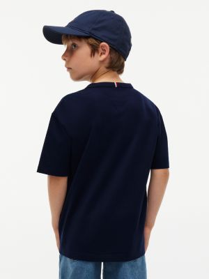 Детские футболки Tommy Hilfiger Kids' Block Monogram Logo T-Shirt — фото 4