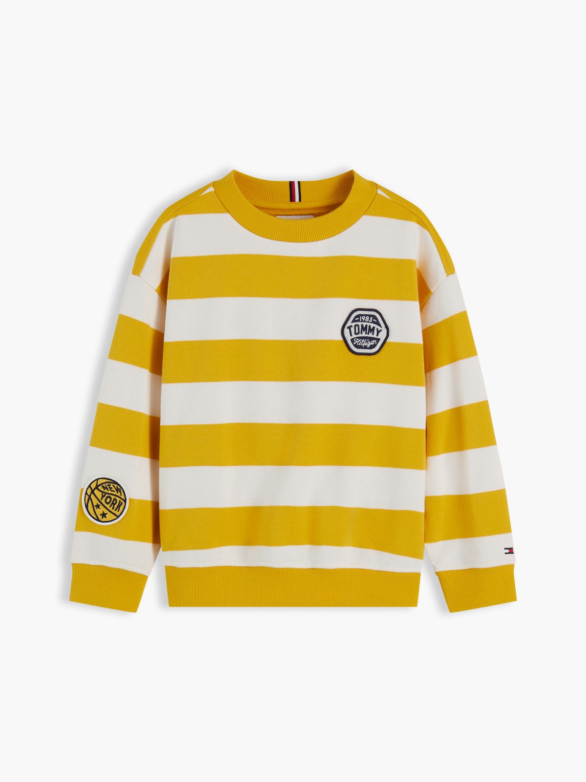 Kids' Sport Logo Striped Sweatshirt — Countryside Yellow Stripe