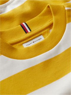 Kids' Sport Logo Striped Sweatshirt — Countryside Yellow Stripe 6