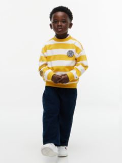 Kids' Sport Logo Striped Sweatshirt — Countryside Yellow Stripe 2