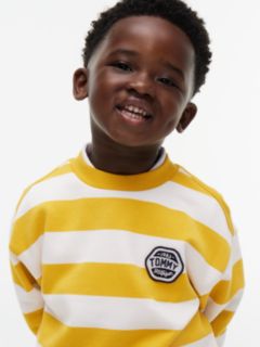Kids' Sport Logo Striped Sweatshirt — Countryside Yellow Stripe 3