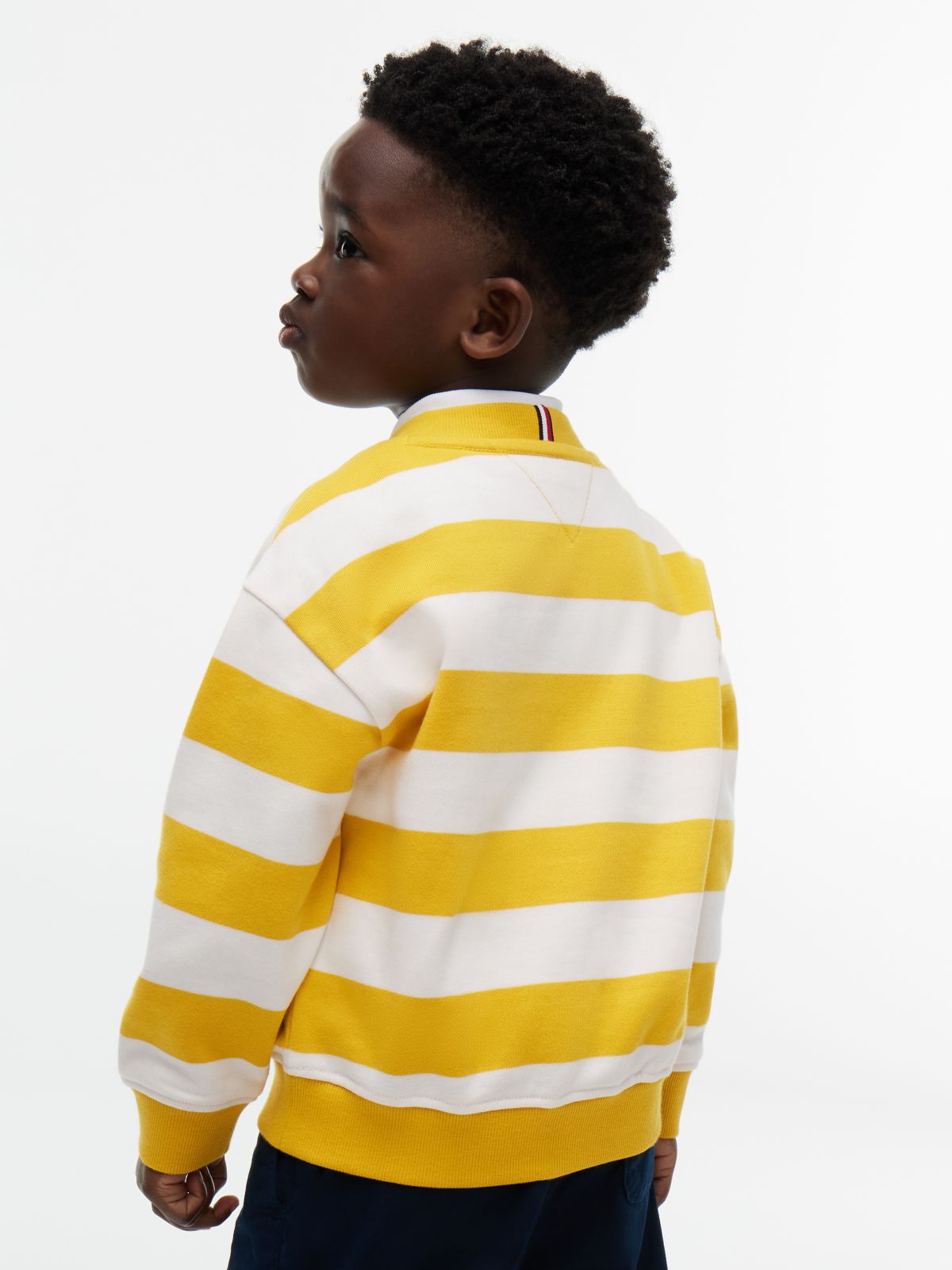 Kids' Sport Logo Striped Sweatshirt — Countryside Yellow Stripe