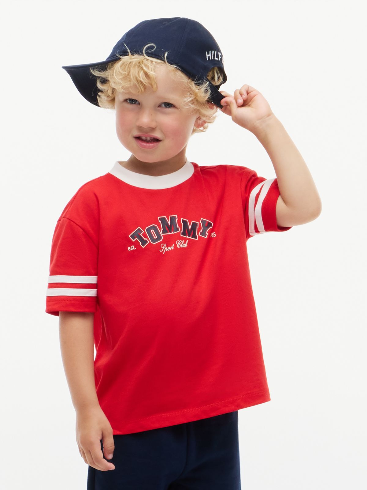 Kids' Sport Logo T-Shirt & Jogger Set — Red Glare