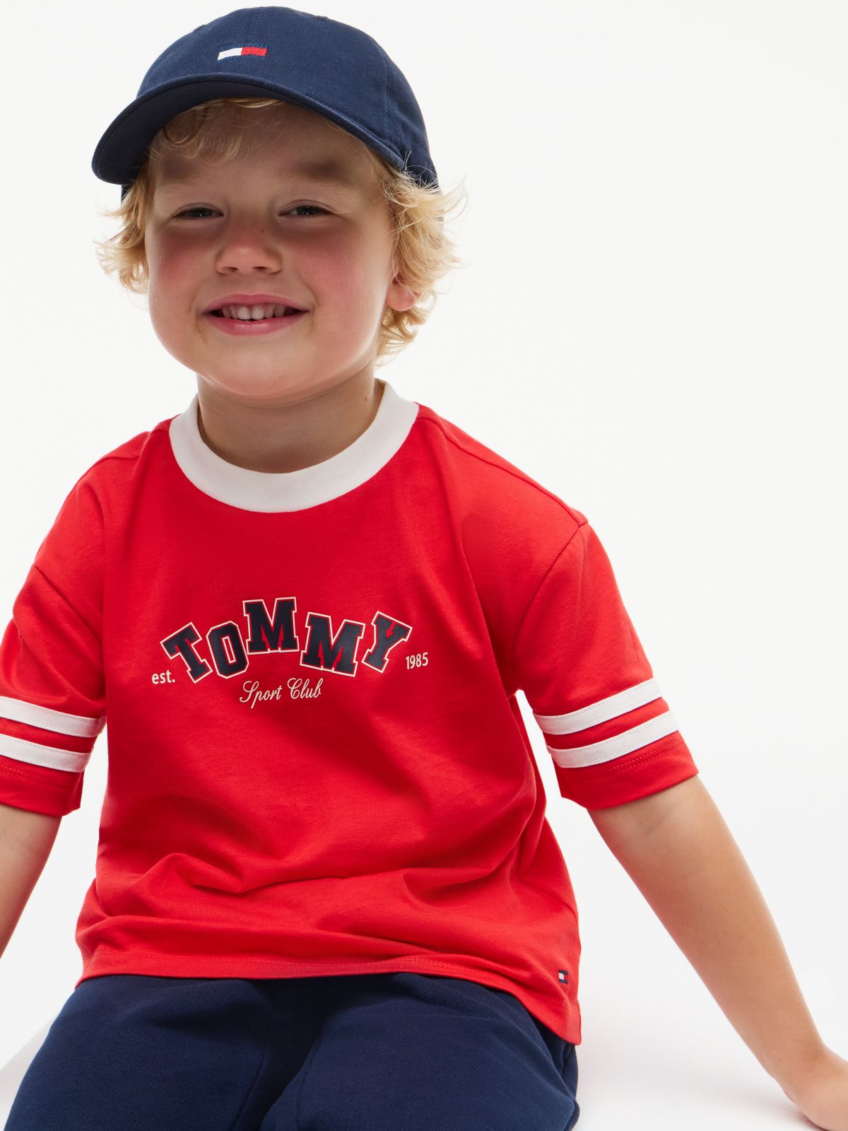 Kids' Sport Logo T-Shirt & Jogger Set — Red Glare